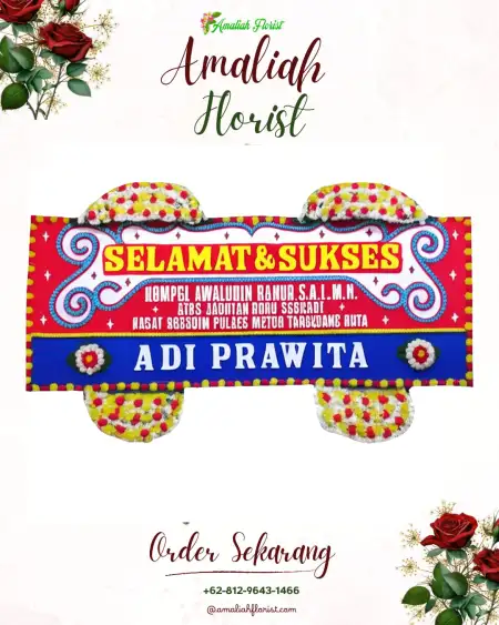 Papan Bunga Ucapan Selamat Paslaten Satu